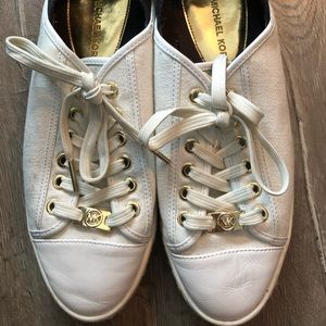 Micheal Kors black and white sneakers size 9